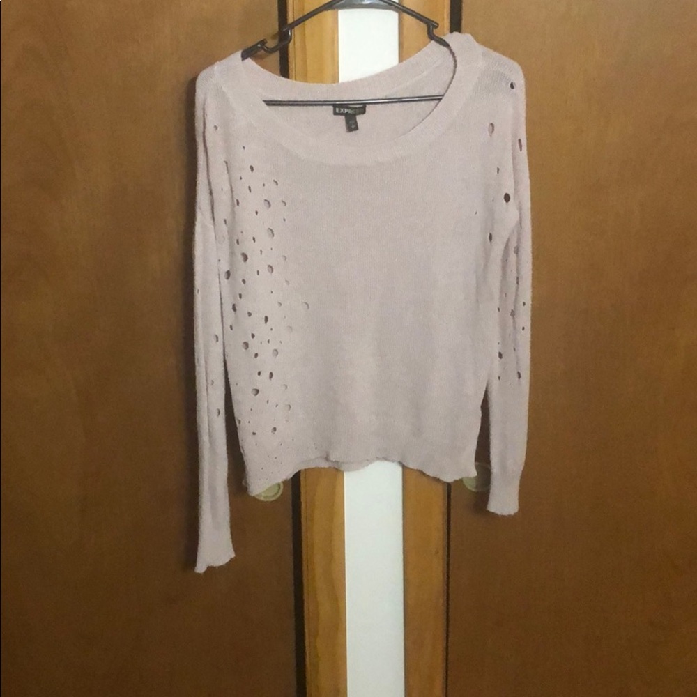 Distressed sweater